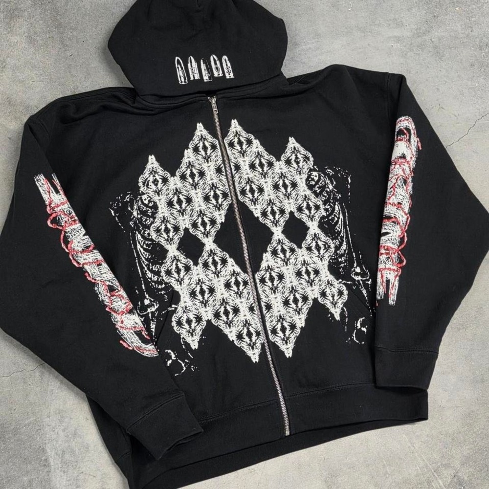 Ken Carson Lord of Chaos Antagonist Tour Gorecore Hoodie Playboi Carti Size L